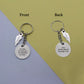 Siblings Forever Feather Keychain
