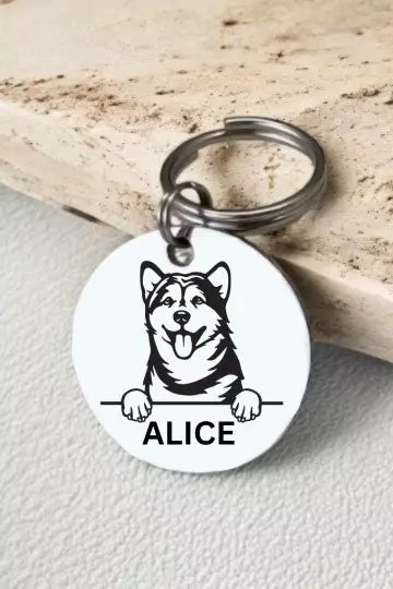 Alaskan Malamutes Tag Collar Personalized