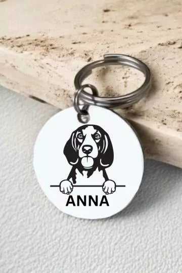 American English Coonhounds Dog Tag Collar Personalized