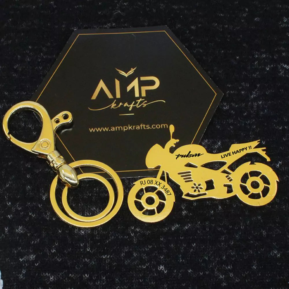 Bajaj Pulsar 160 keychain – heartfelt couple gift for riders