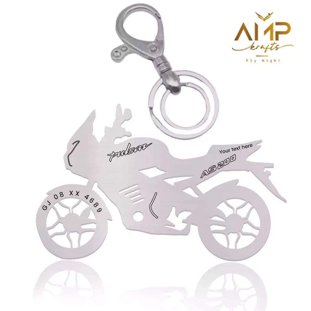 Custom Pulsar AS 200 keychain romantic gift for him