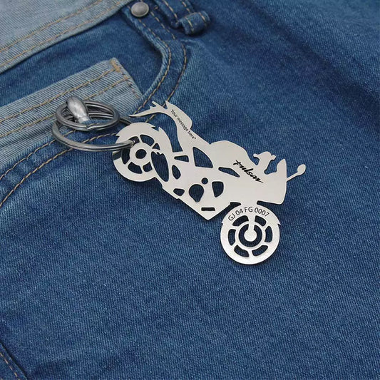 Bajaj Pulsar RS 200 keychain – romantic gift for biker couples
