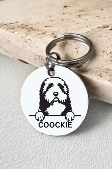 Bearded-collies Dog Tag Collar Personalized