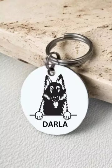 Belgian Sheepdogs Dog Tag Collar Personalized