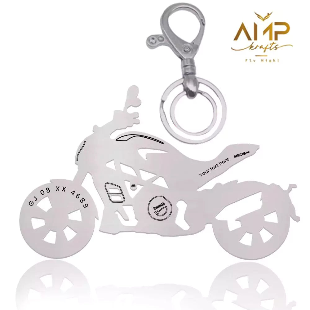 Best anniversary gift Benelli 502 CC keychain for rider couple