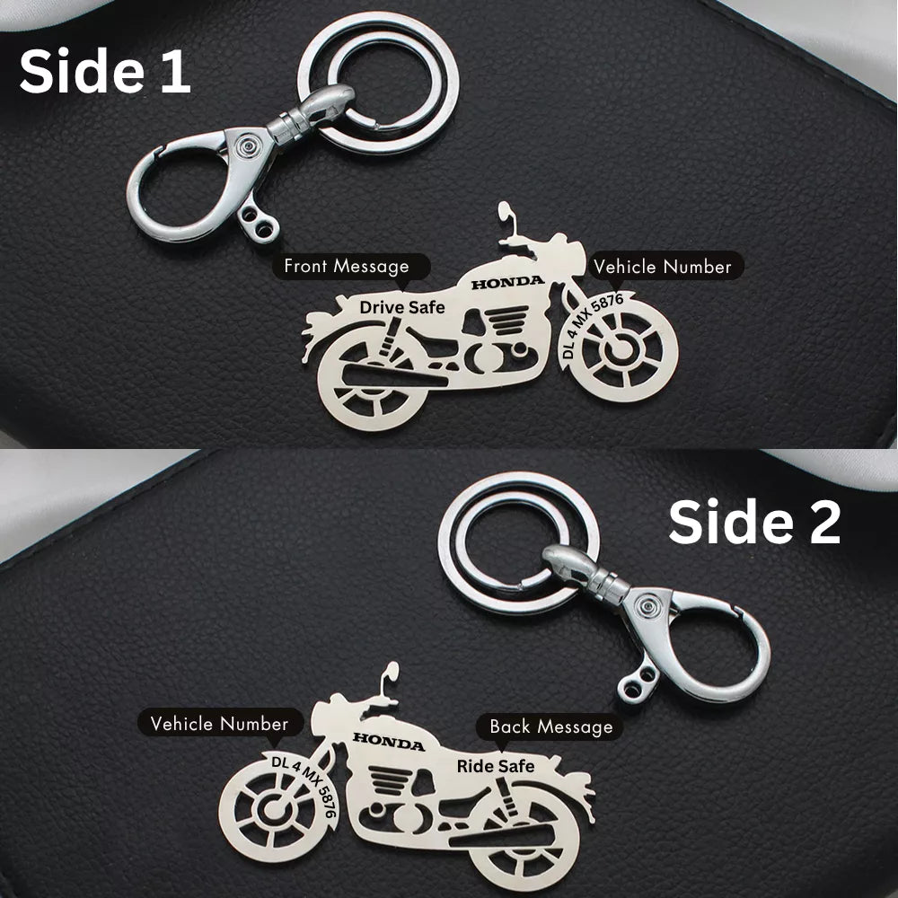 Durable KTM Adventure bike keychain SS304 and brass