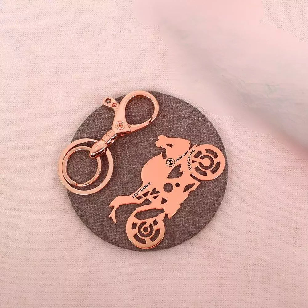 BMW S1000R personalised keychain with name – perfect gift for bike lovers