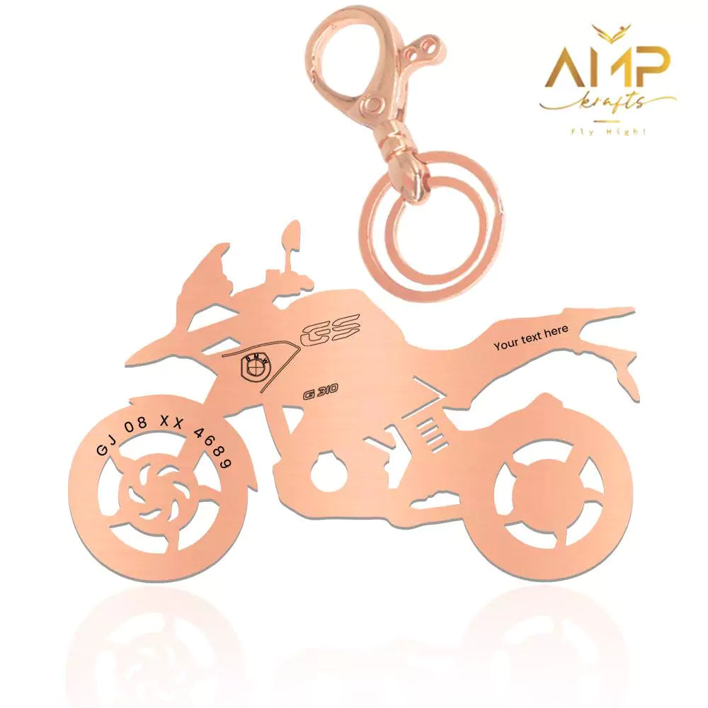 Custom BMW G 310 GS keychain for rider birthday gift