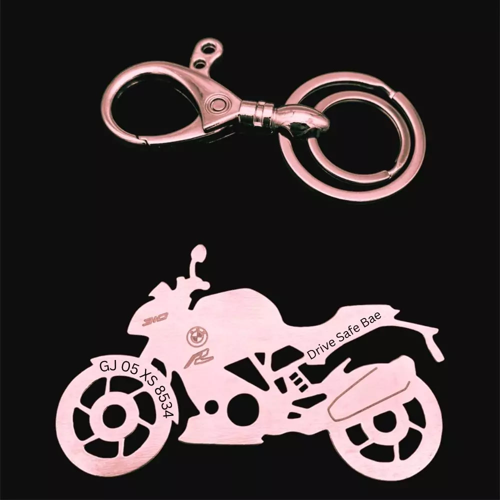 Engraved BMW G310R keychain – premium bike lover gift