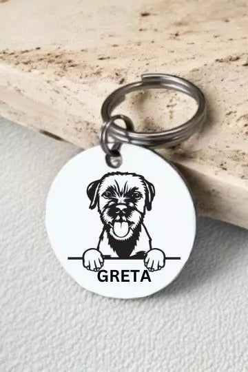 Border Terriers Dog Tag Collar Personalized