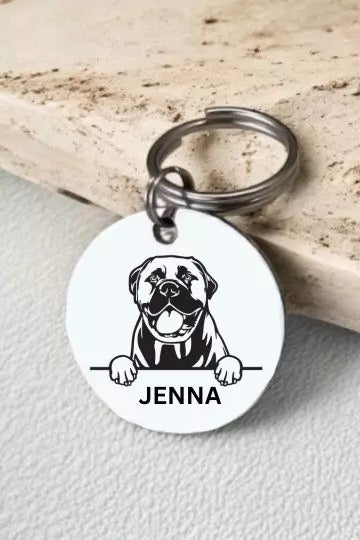 Bullmastiffs Dog Tag Collar Personalized