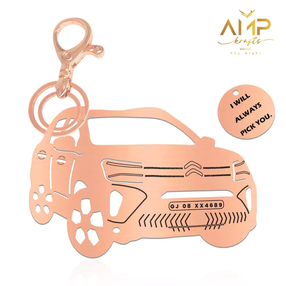 Personalized key tag for C5 Aircross, thoughtful upgrade for everyday keys