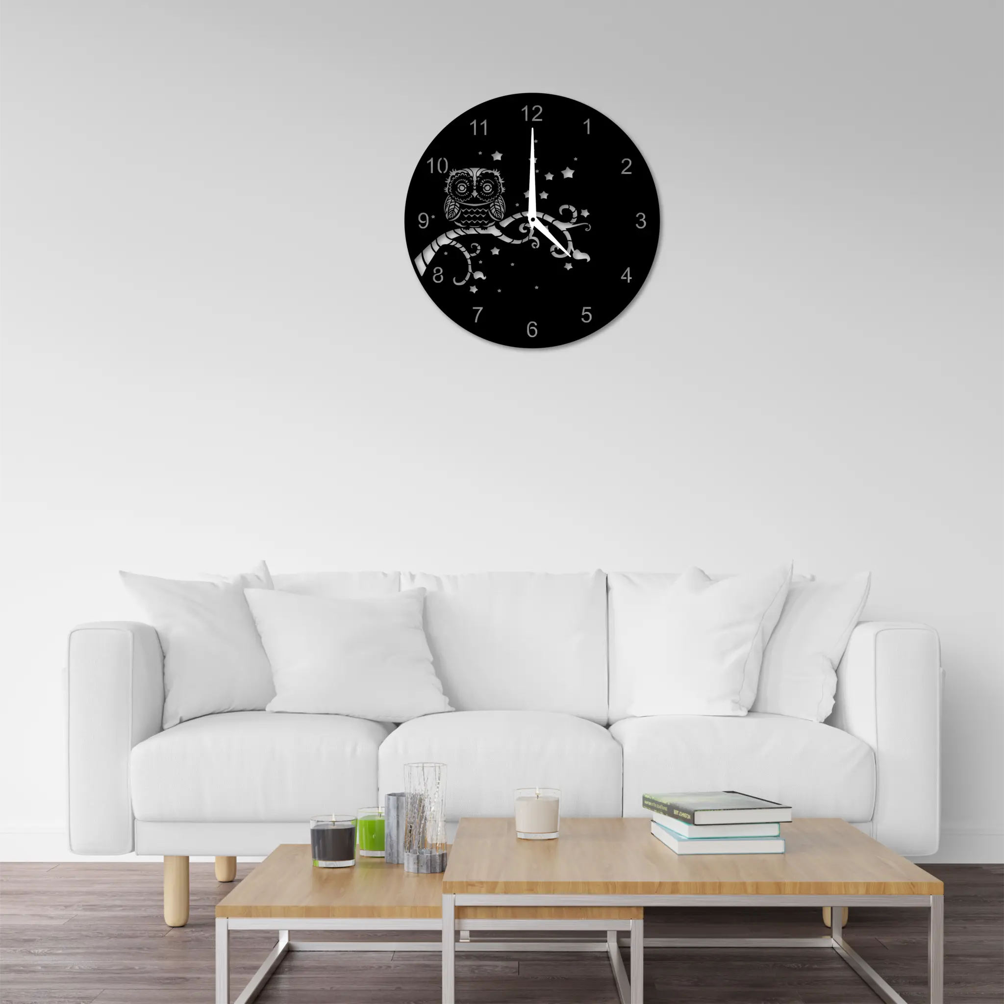 Housewarming Decor, Owl Metal Record Wall Clock, Owl Art, Owl Lover Gift, and Birthday Present for Her New Home Decoration are some of the best birthday presents.