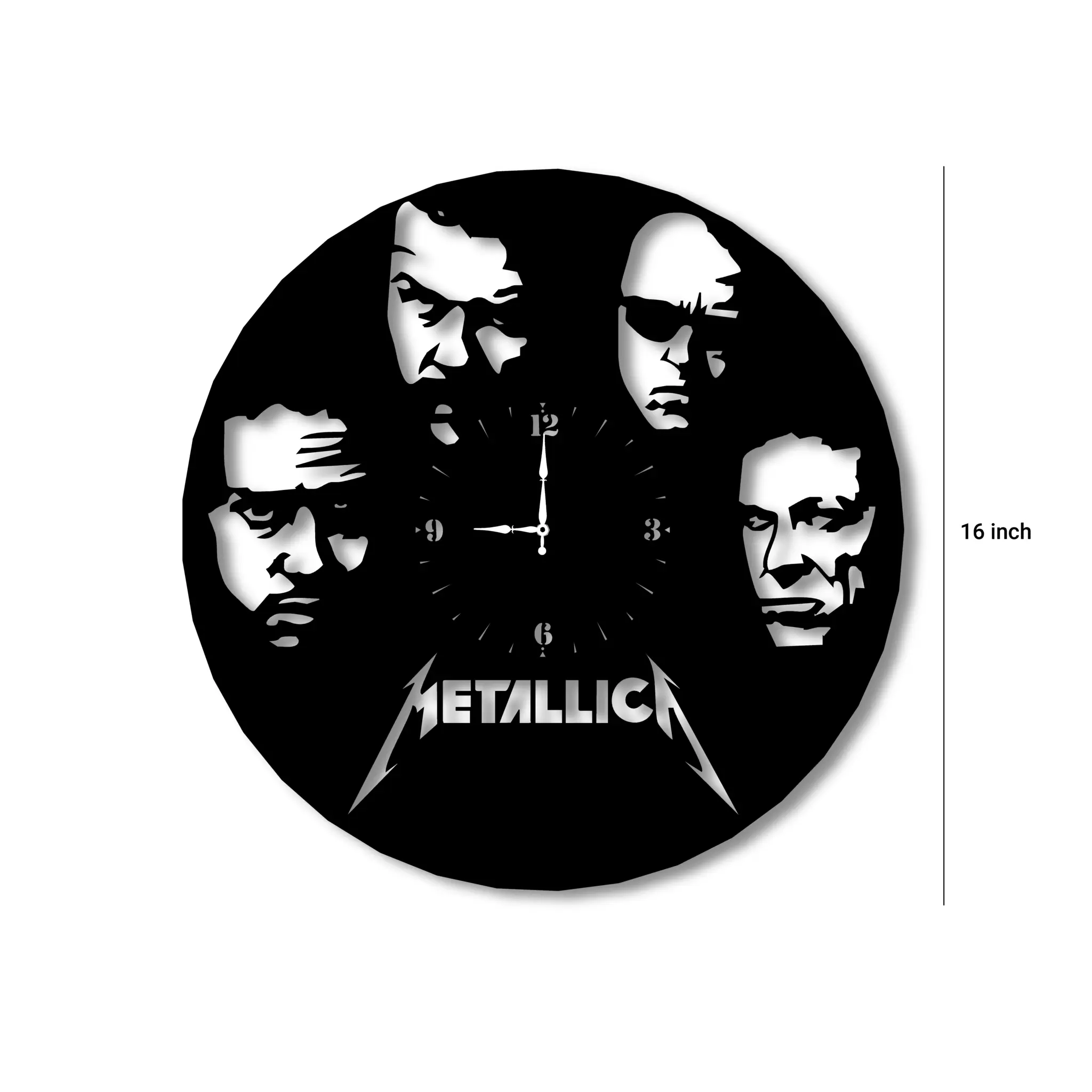 Metallica Metal Record Wall Clock