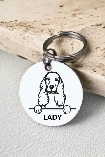 Cocker Spaniel  Dog Collar Personalized