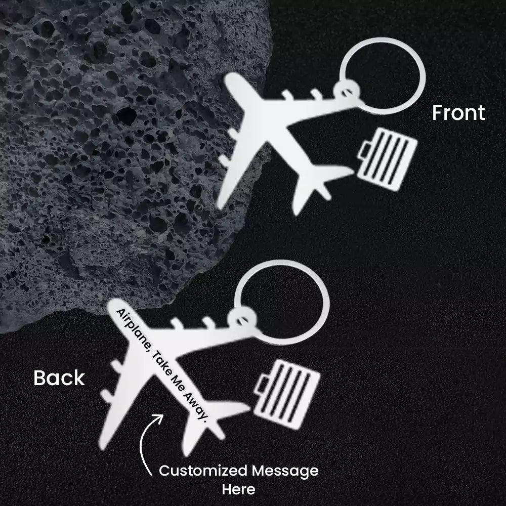 Customized Keychain for Aircraft Customized Aeroplane Keychain | AMPKRAFTS