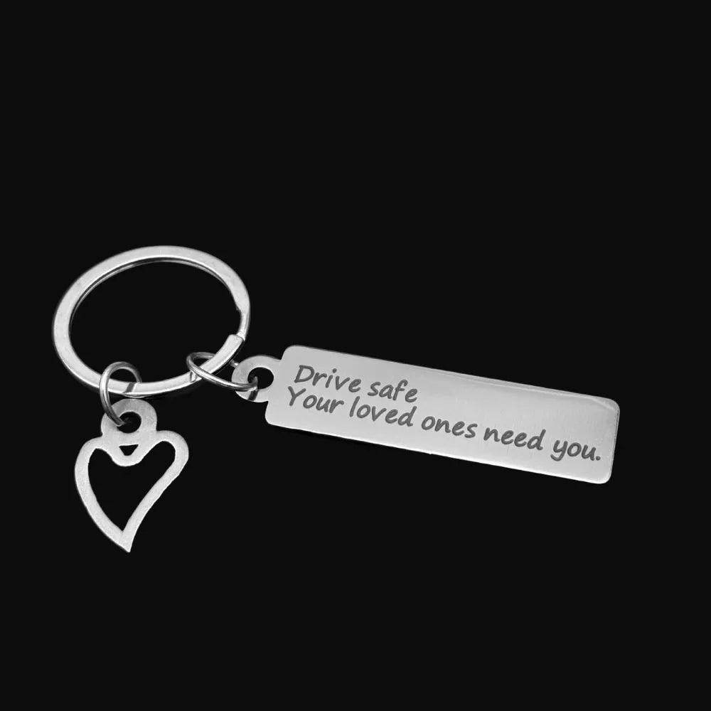 Drive Safe ♥ Keychain