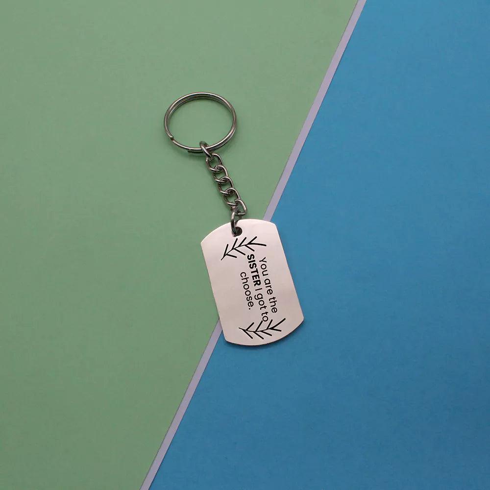 Sentimentas Custom Keychains Engraved Sisterly Sentiments Keychain – Ampkrafts