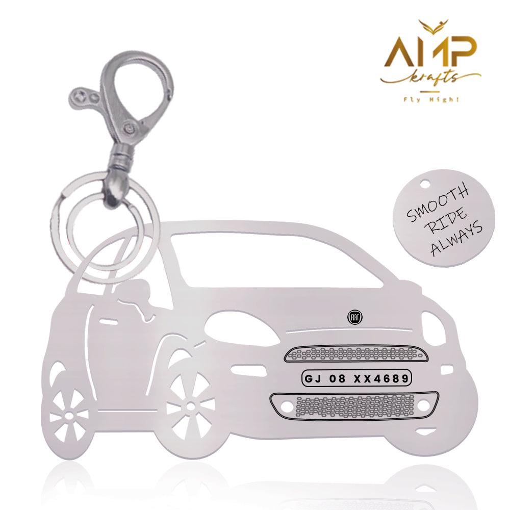 Fiat Punto Evo (2018) Keychain - Ampkrafts