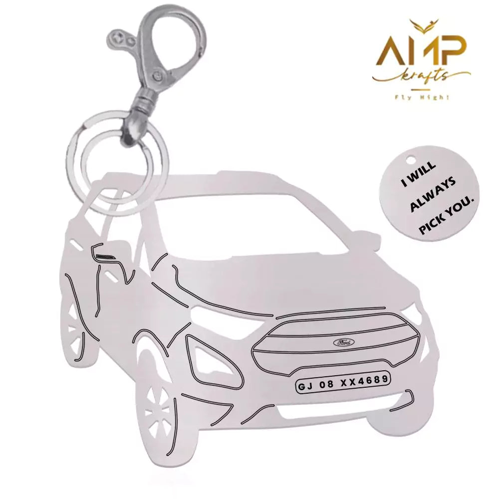 EcoSport engraved keychain, small detail with lasting presence