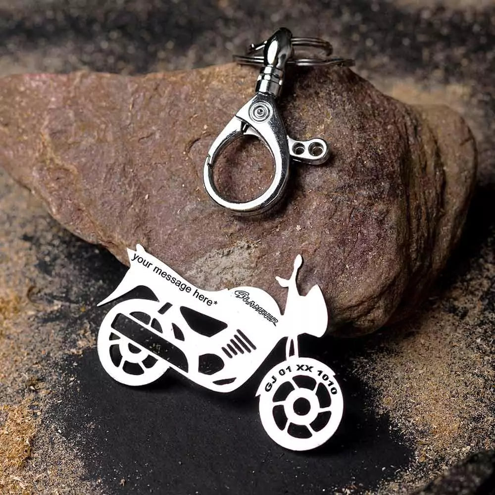 Hero Glamour metal keychain for everyday bike keys