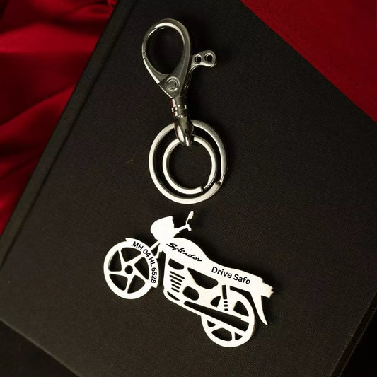 Personalized Hero Splendor keychain for daily riders