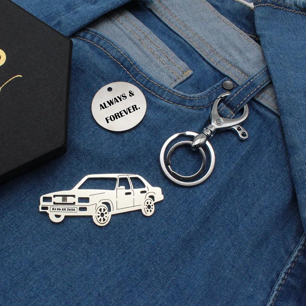 Anniversary gift Contessa personalized keychain for girlfriend