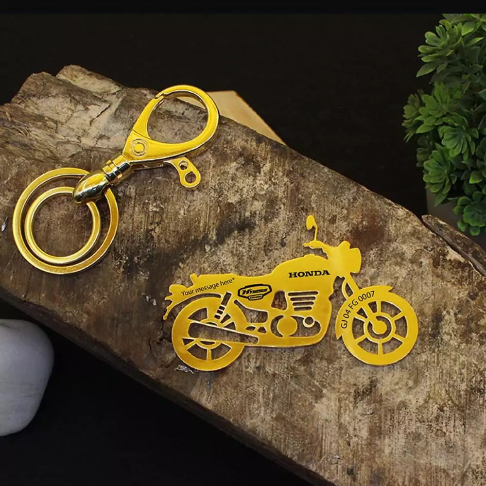 Thoughtful gift keychain for H’ness CB350 riders