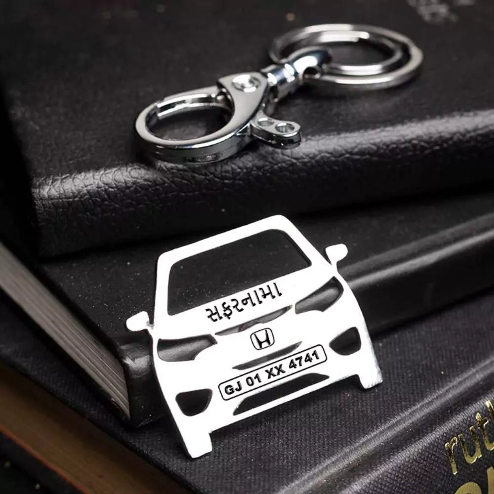 Honda Jazz 2015 personalized keychain, simple accessory for daily drives