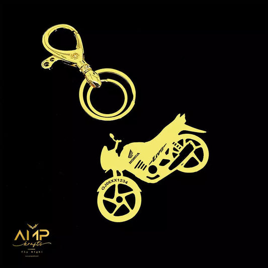 Custom Honda Livo keychain engraved with name for someone special