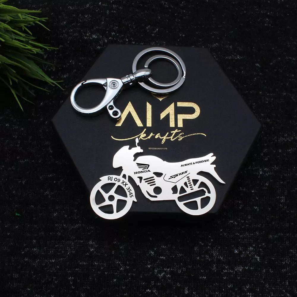 Personalised Honda SP 125 keychain for birthdays and special moments
