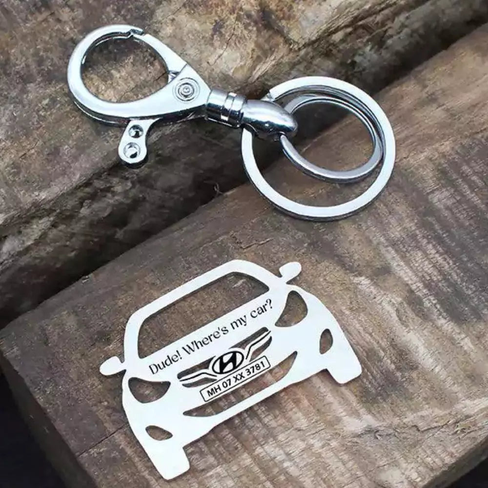Hyundai Elantra custom keychain, ideal gift for car enthusiasts