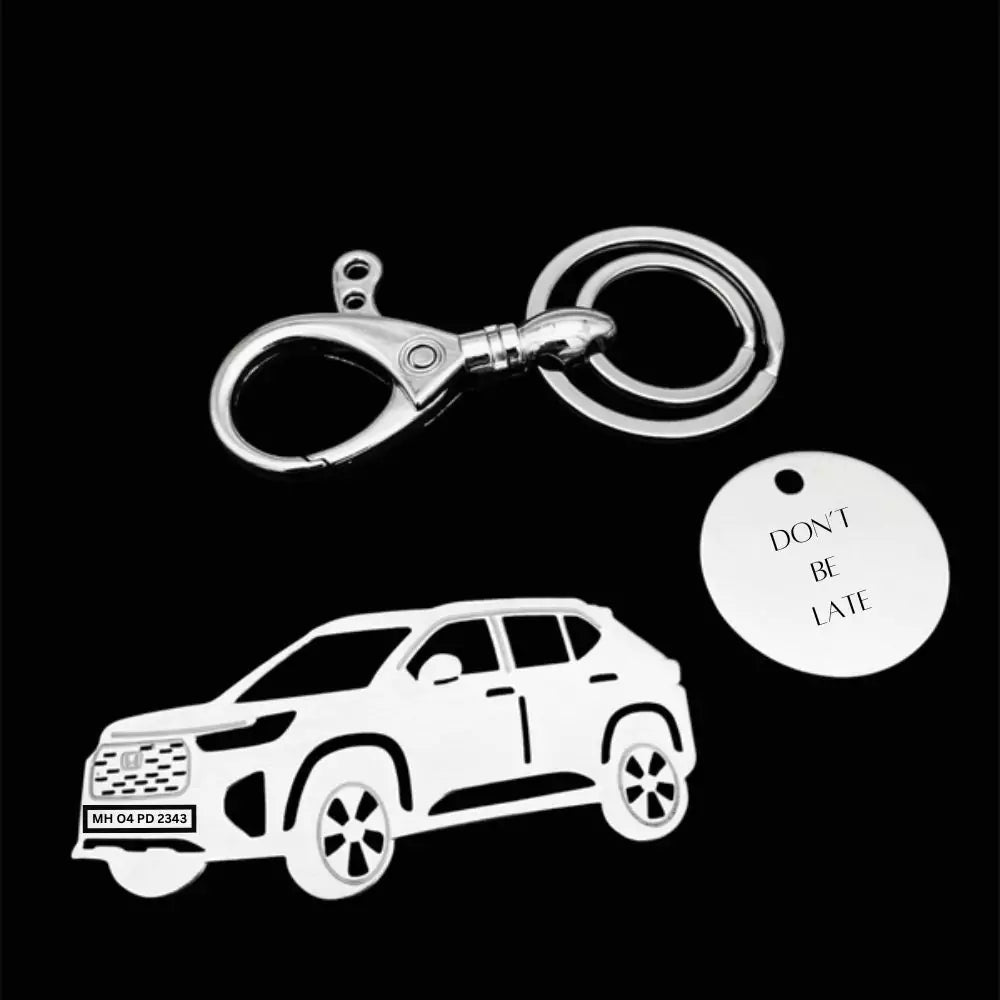 Custom name Hyundai Elevate car keychain SS304 and brass