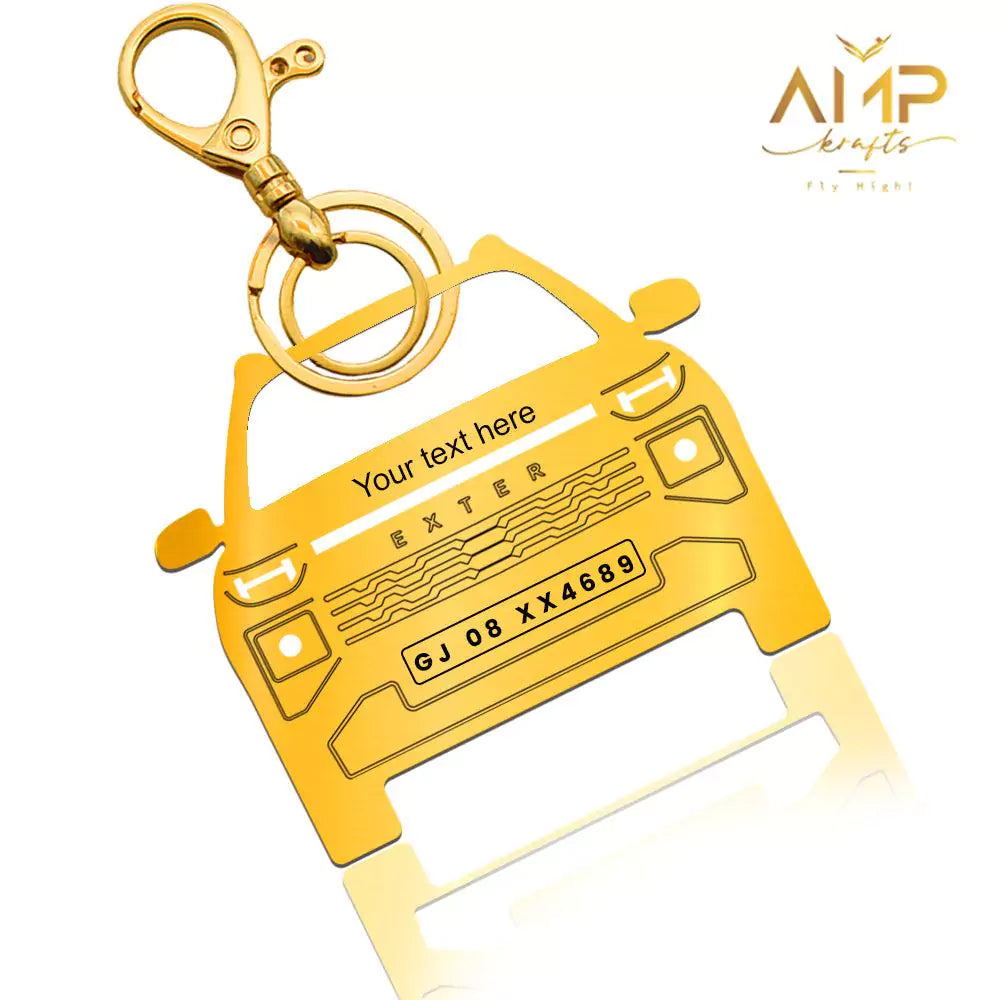 Thoughtful gift to show care, engraved Hyundai Exter keychain keepsake