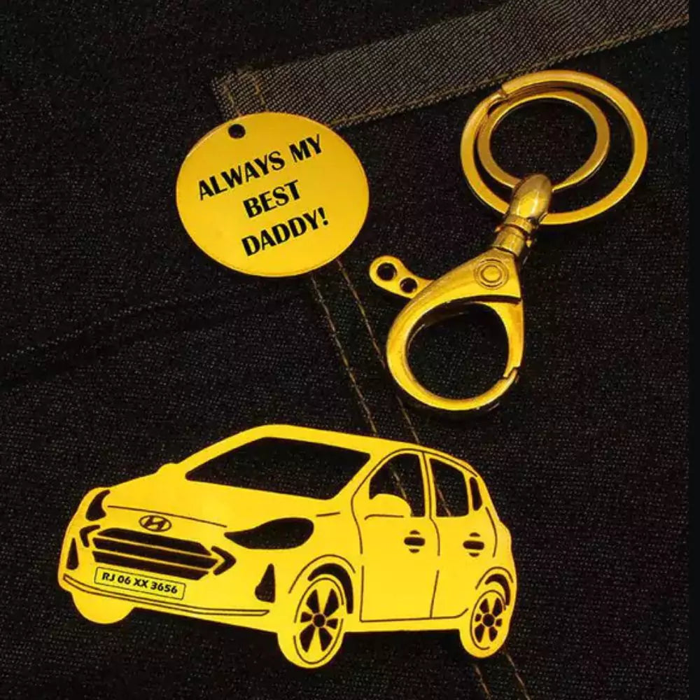 Personalized key tag for i10 Nios, thoughtful present with character