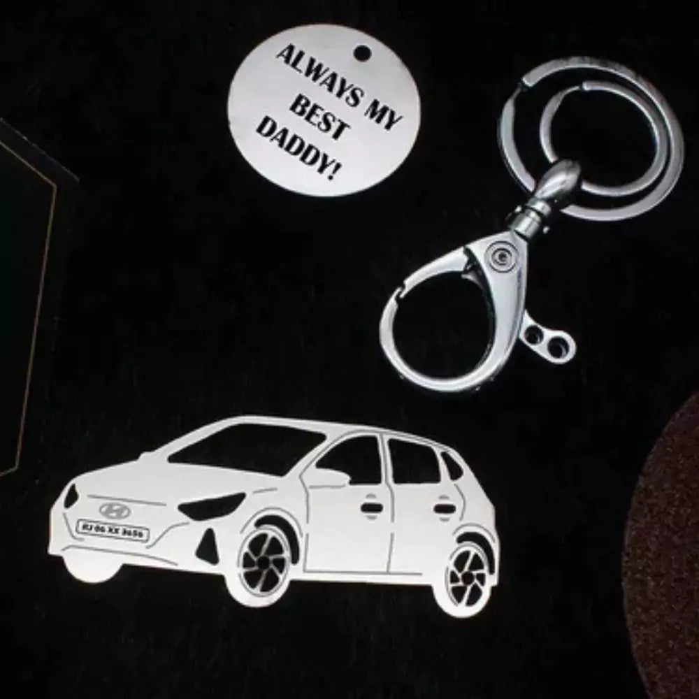 Custom i20 2020 keychain, thoughtful token for someone special