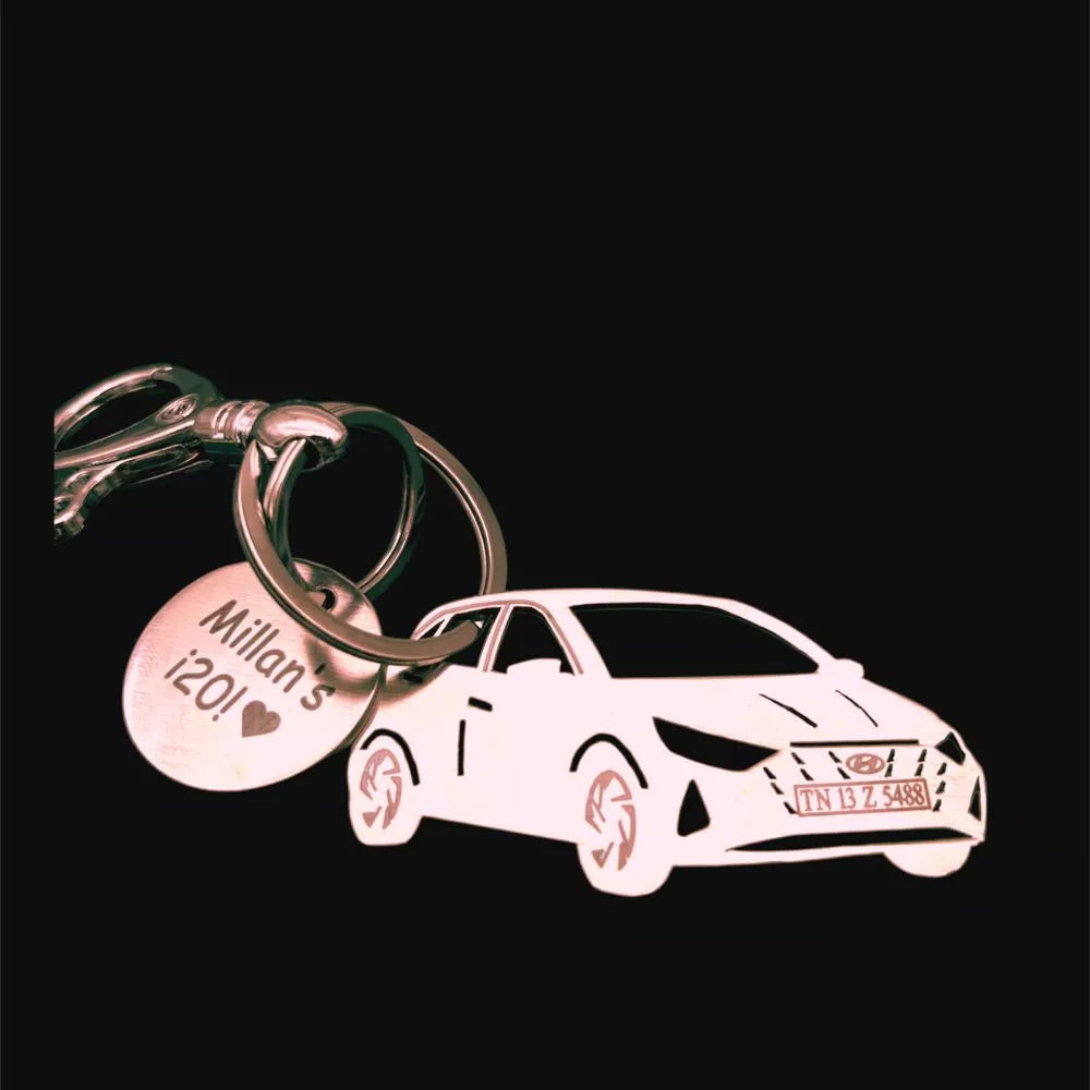 Thoughtful surprise for i20 Asta drivers, custom metal key accessory