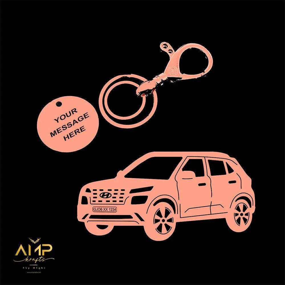 Personalized i20 N Line keychain, designed for spirited drives