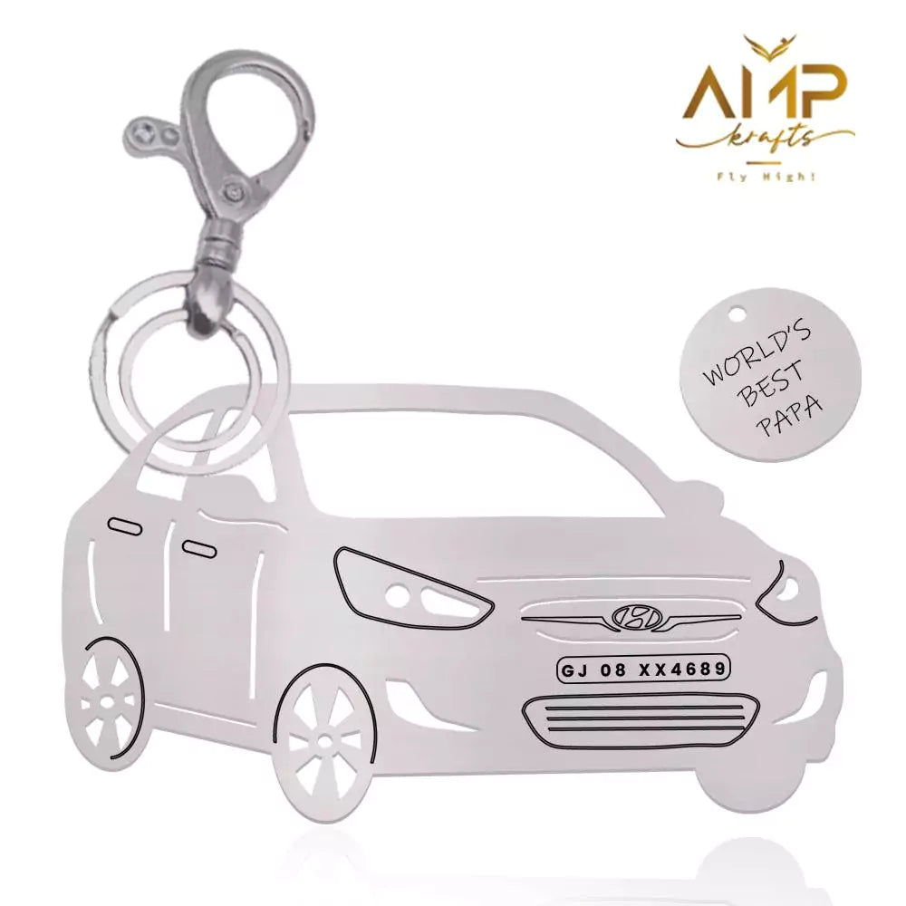 Small but meaningful gift, Hyundai Verna custom keychain for loved ones
