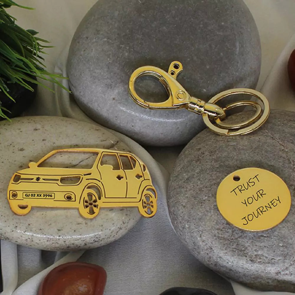 Custom engraved Ignis keychain, reliable companion for keys