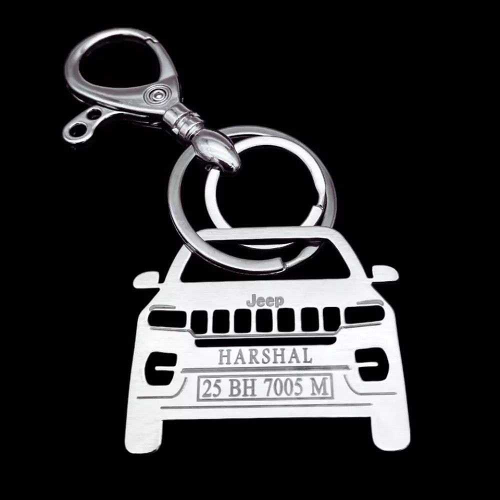 Jeep Meridian personalized keychain, thoughtful gift for someone special
