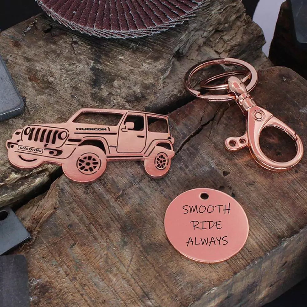 Personalized key tag for Wrangler Rubicon, small gift with deep emotion