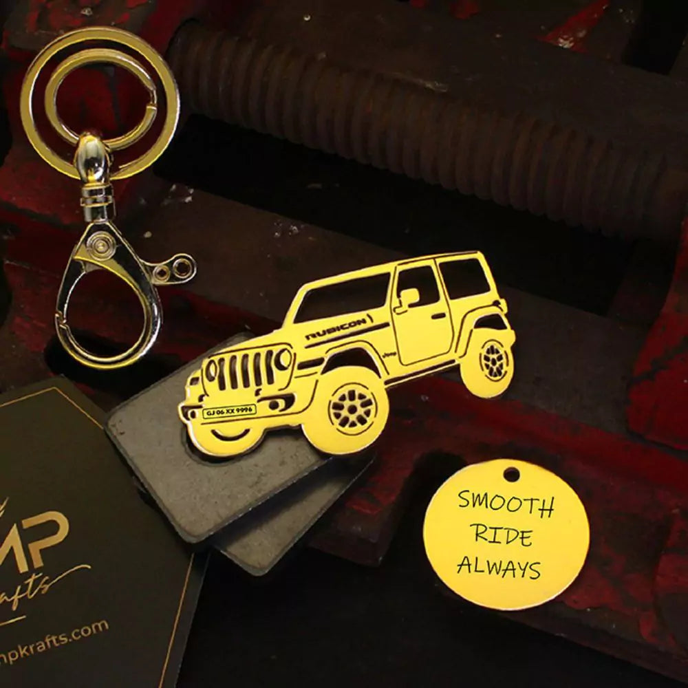 Rubicon car key accessory, caring gesture for wild drives