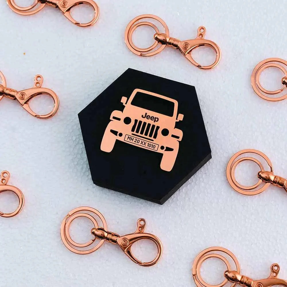 Custom Wrangler Rubicon keychain, reminder of love on every journey