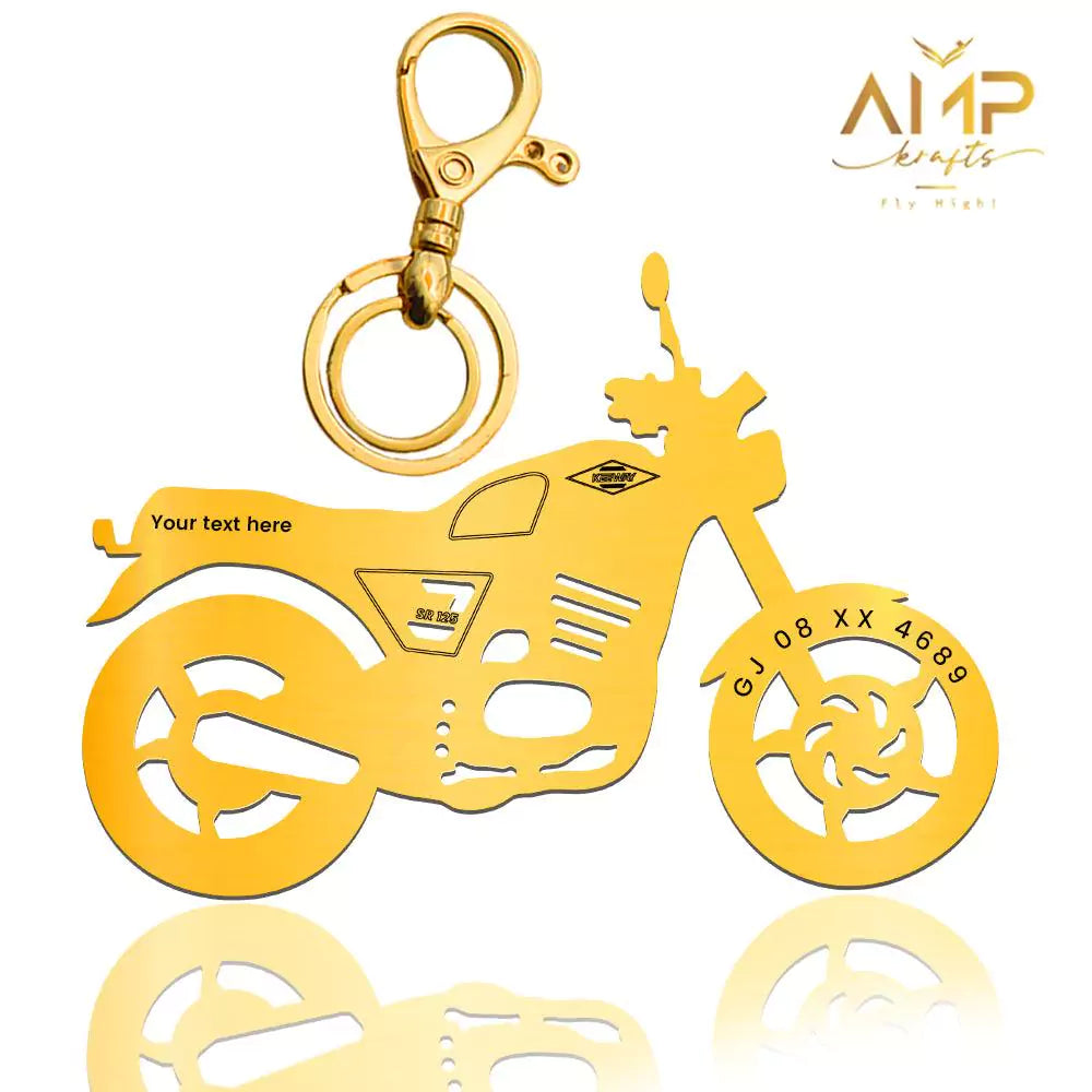 Personalized Keeway SR 125 keychain gift for boyfriend birthday surprise