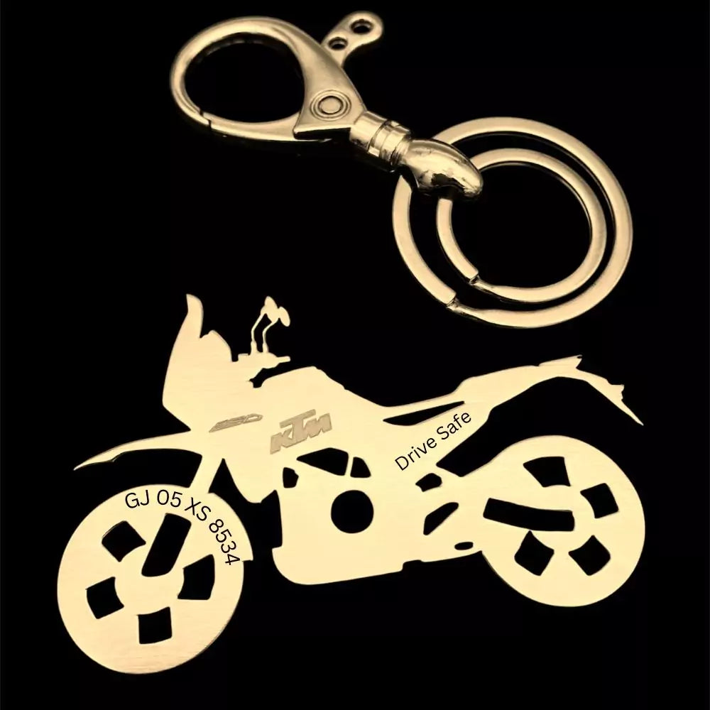 KTM ADV 250 bike silhouette keychain premium finish