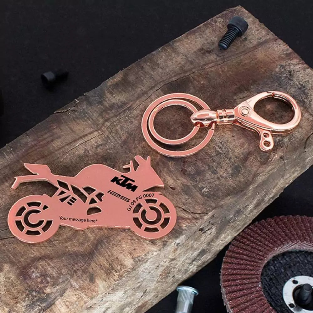 KTM RC 125 keychain surprise gift for bike rider partner