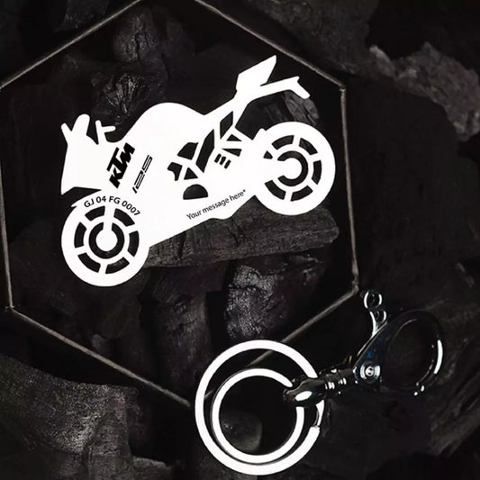 KTM RC 125 personalized keychain gift for boyfriend bike lover