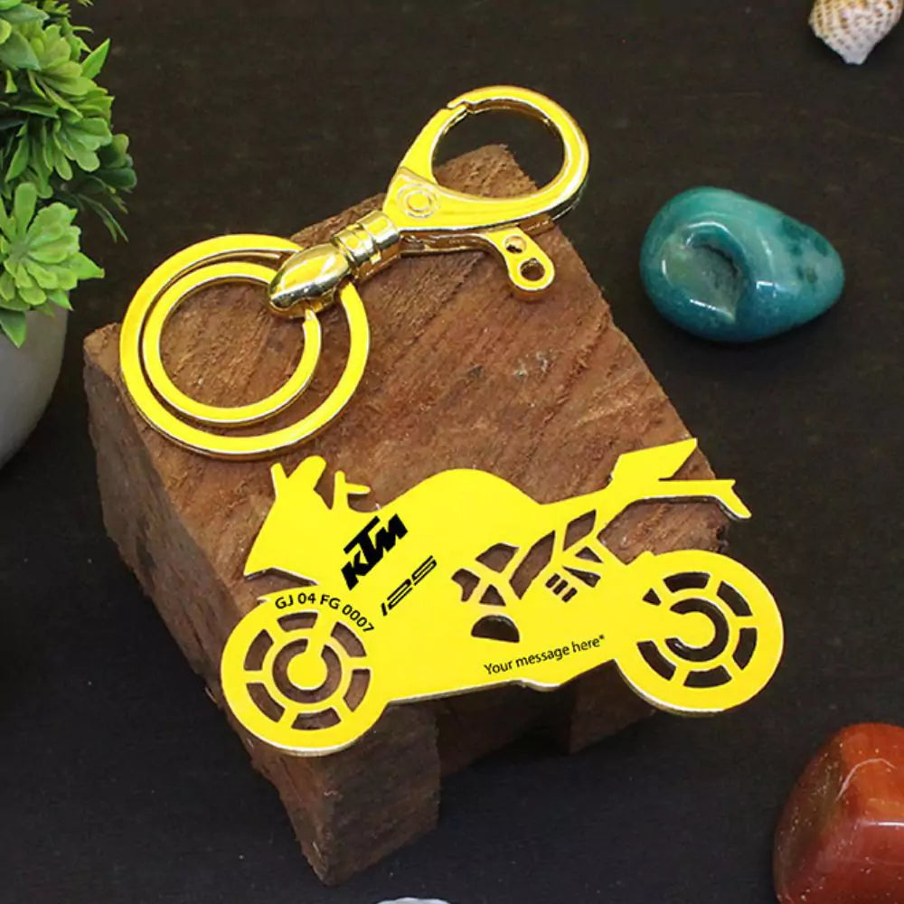 Custom KTM RC 125 keychain romantic gift for him