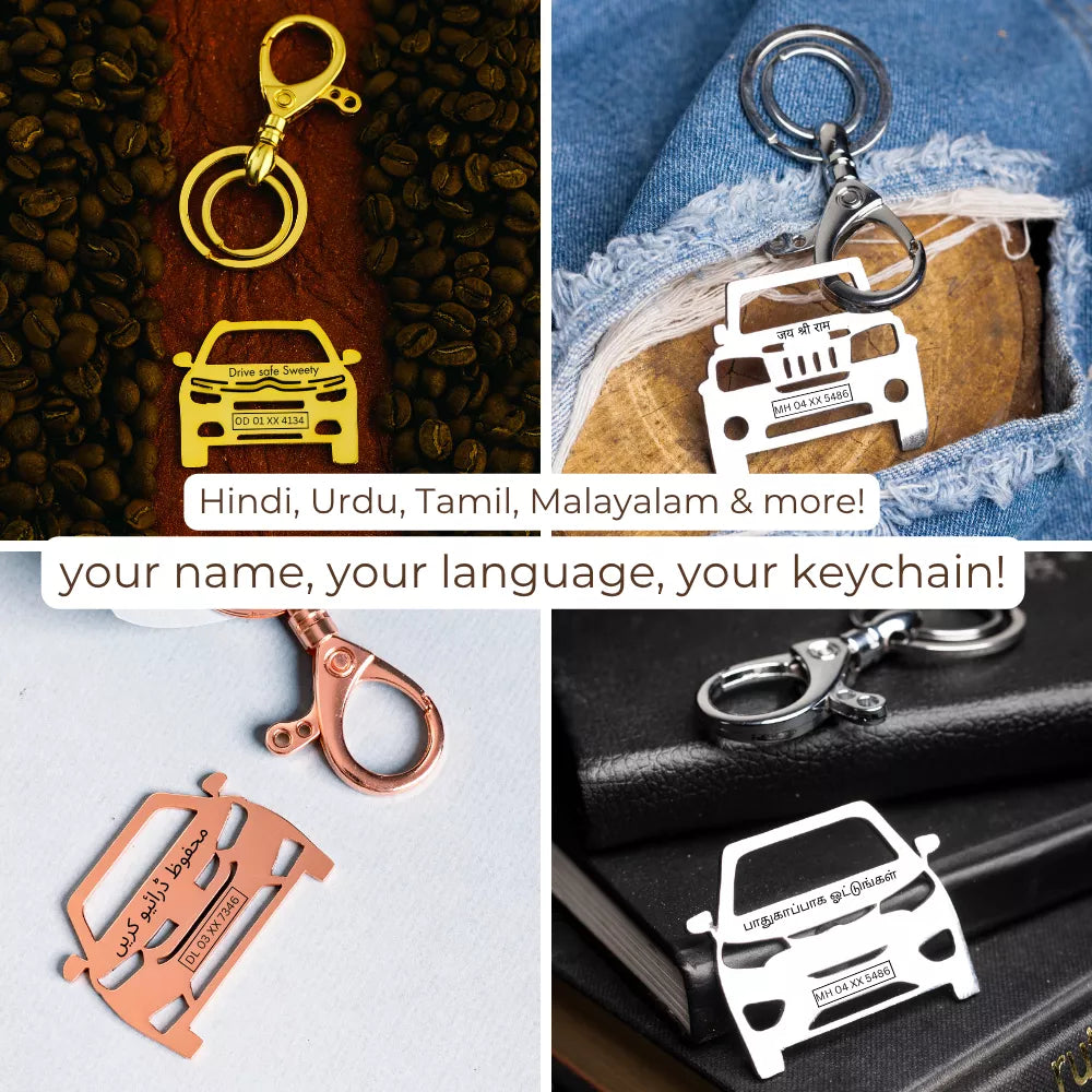 Durable Creta 2025 stainless steel and brass keychain